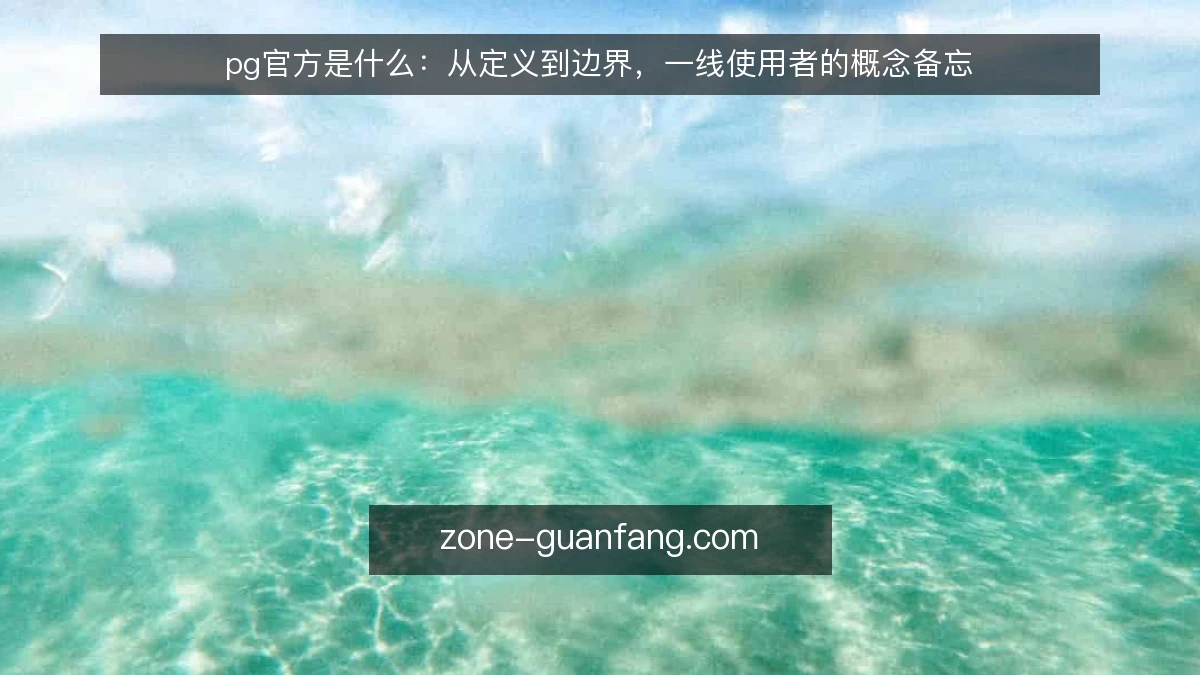 pg官方是什么：从定义到边界，一线使用者的概念备忘